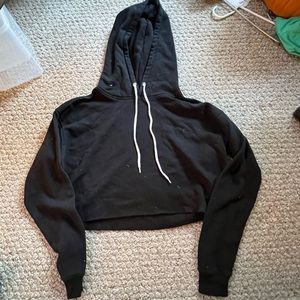 Wild Fable Medium Cropped Black Hoodie